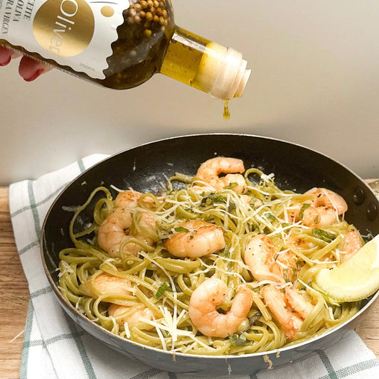 Pasta de camarones con aceite aromatizado (marca Oliver)