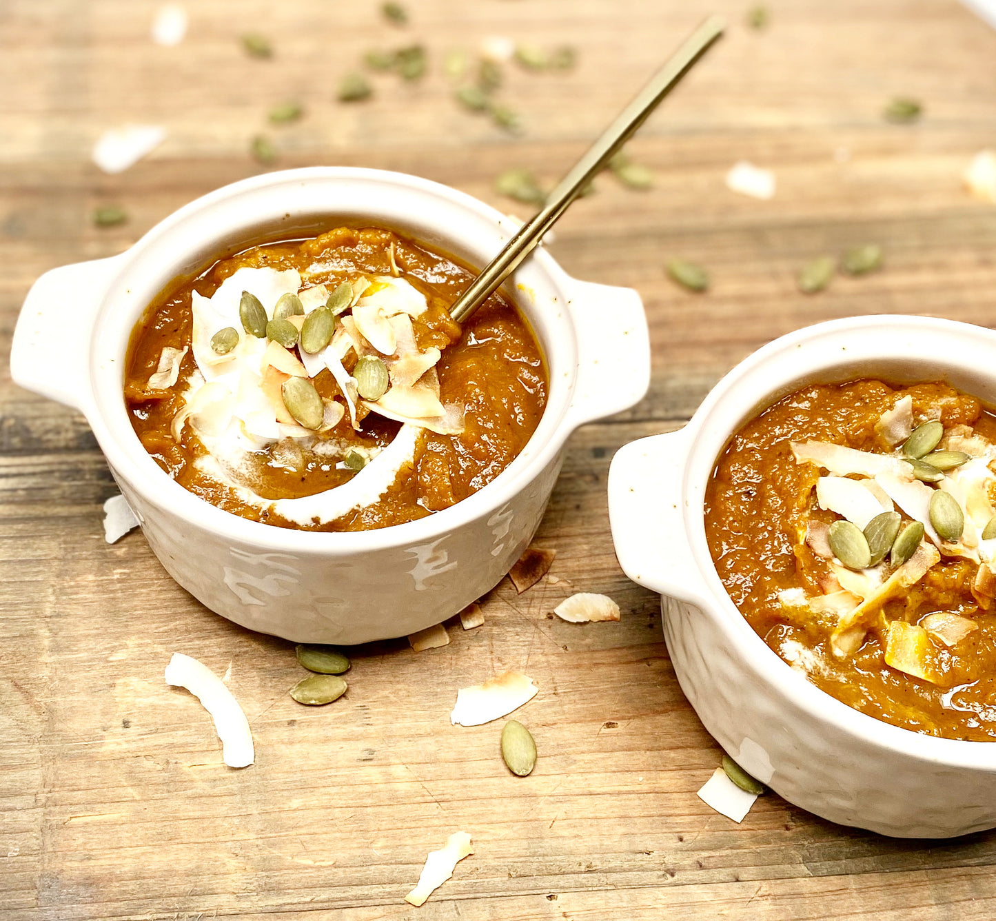 Puré de zapallo asado con manzana