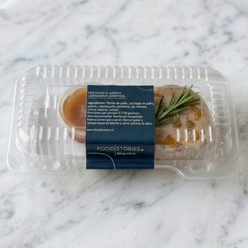 Paté de ave al oporto con naranja confitada y tostas artesanales