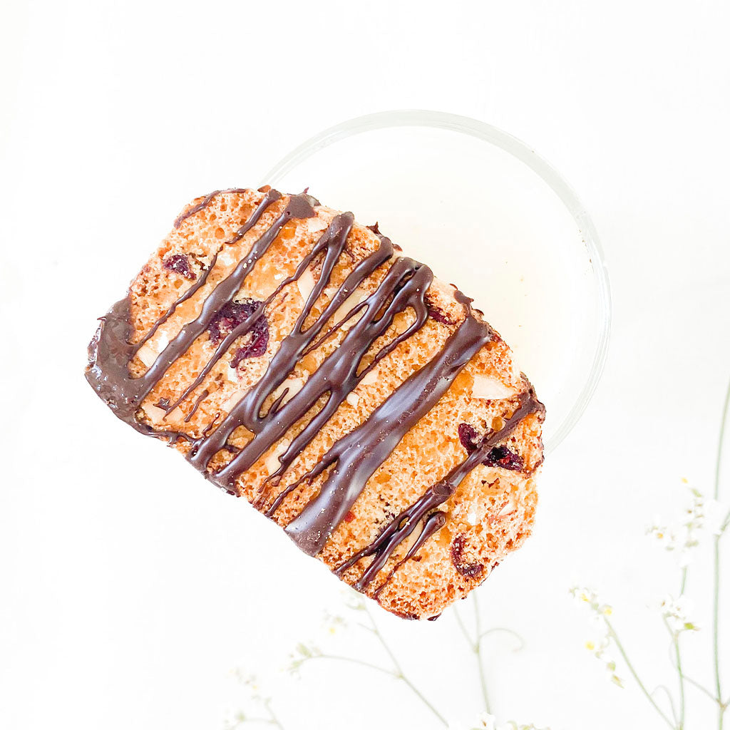 Biscotti almendra, naranja y cranberries